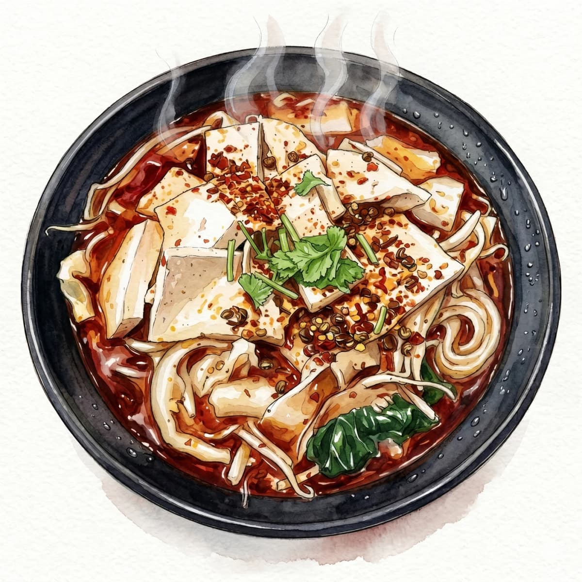7.Scharfe Tofu-Nudeln
